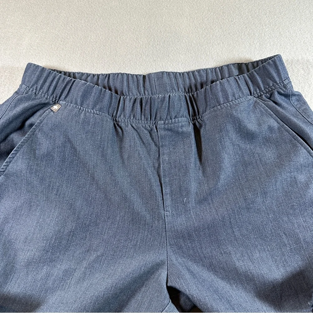 FIGS Cargo Scrub Pants Men’s Medium Blue Drawstring Technical Collection‎